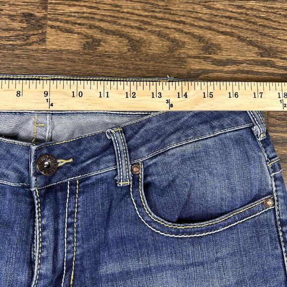 Cowgirl Tuff Co Jeans Womens 32x37 Blue Don't Fence Me In Bootcut Western - Picture 6 of 12